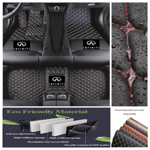 For INFINITI Q50 Q60 Q70 All Models Car Floor Mats Custom Waterproof Carpets - Bild 14 von 47