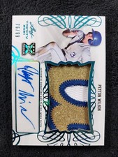2021 Leaf Trinity Baseball Peyton Wilson XRC Rookie Blue Platinum RPA #/99 Royal