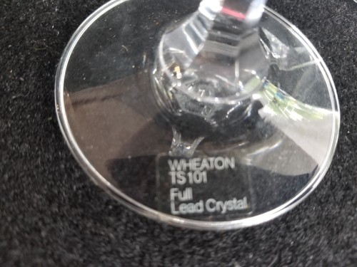 2 copas de vino altas de cristal de plomo Mikasa WHEATON de colección 8,5" de alto - Imagen 3 de 3