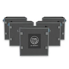 Heavy Duty Square Fabric Pots, 3 Gallon Reusable Grow Bags for Gardening