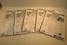 5 Packs (25 Pages) of Lighthouse Leuchtturm #331824 Vario Stamp Stock Pages #8S