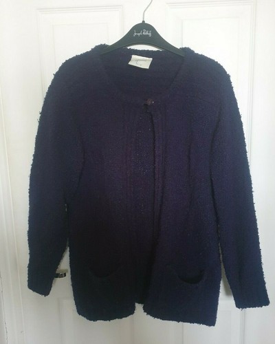 Littlewoods Ladies Navy Chunky Cardigan 