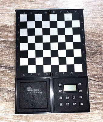 Elektronischer Schachkönig 1985 Spiel komplett Taschenschach