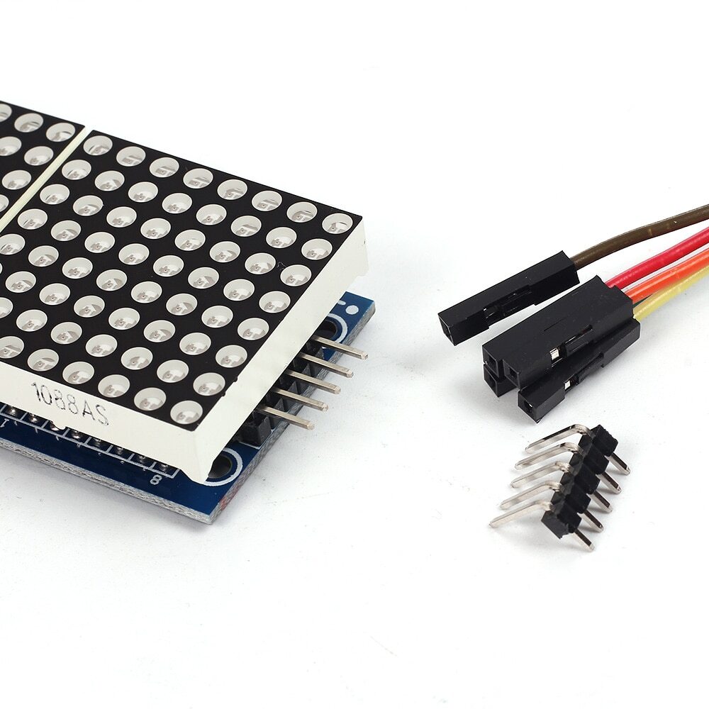 4 in 1 matrix 8x32 green led display module max7219 32x8 Arduino