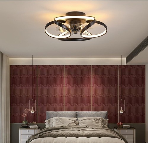 Ceiling Fan Light 3 speed 3 Colors Dimmable Chandelier Lamp 5 Leaf Blade Indoor - Picture 5 of 15