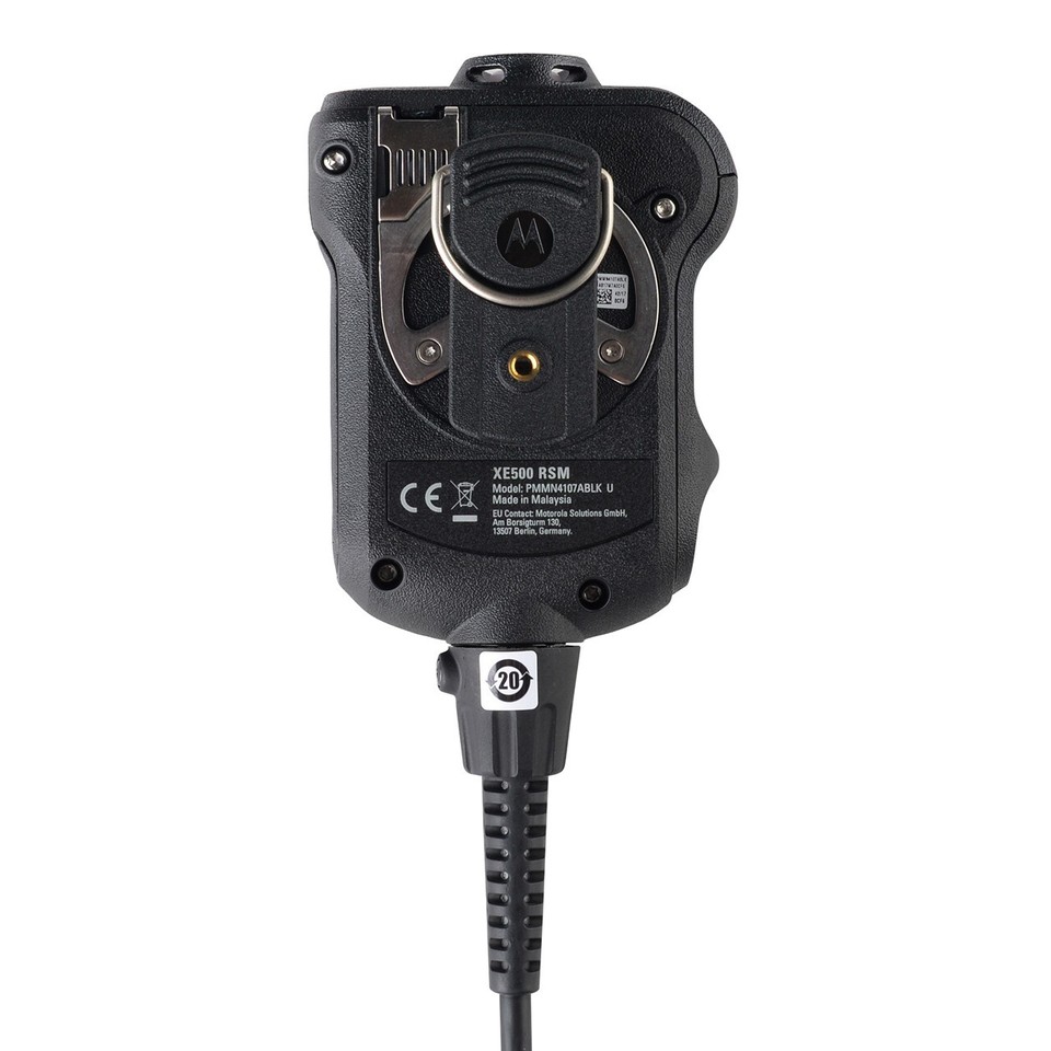 Motorola - Pmmn4107bblk Xe500 Extreme Remote Speaker Microphone (black