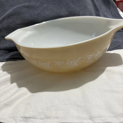 Vintage Pyrex Sandalwood Tan 4 Qt Mixing Bowl 444 Large