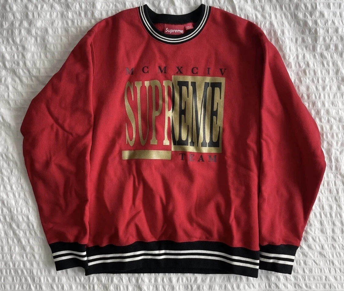 Supreme Team Crewneck rouge taille M 100 % authentique