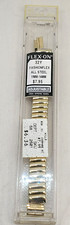 Gold Tone Watch Band Flex-On Fashion Flex 11-14MM Adjustable 32Y -A4