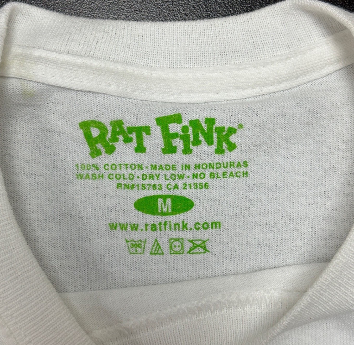 Men's Ed Big Daddy Roth Rat Fink Bad Chevy Monster White Cotton T-Shirt M-3XL