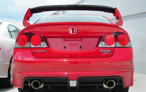 Painted FOR Honda Civic 8th Mugen JDM 4D Sedan RR Trunk Spoiler ABS 06-11 - Picture 4 of 5