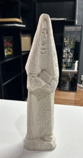 Vintage MCM Jaru Pottery Brutalist Religious Nun Standing Figurine Unpainted
