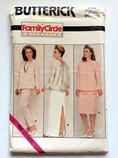 Butterick 4369  Misses' Top, Skirt & Pants     Size (20-22-24)