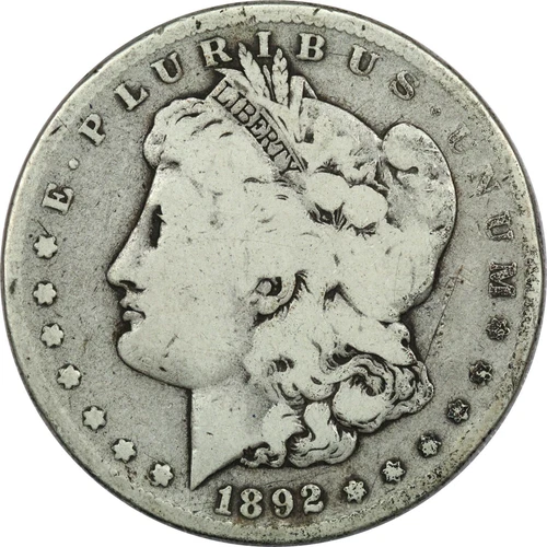 1892-S Morgan Silver Dollar $1, Very Good VG
