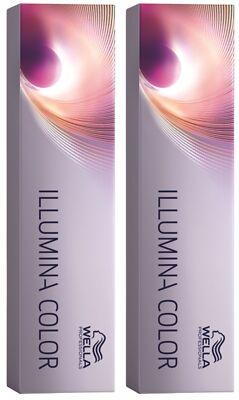 2x Wella Professionals Illumina Color Hell Lichtblond Violett Cendré 10/69 60 ml