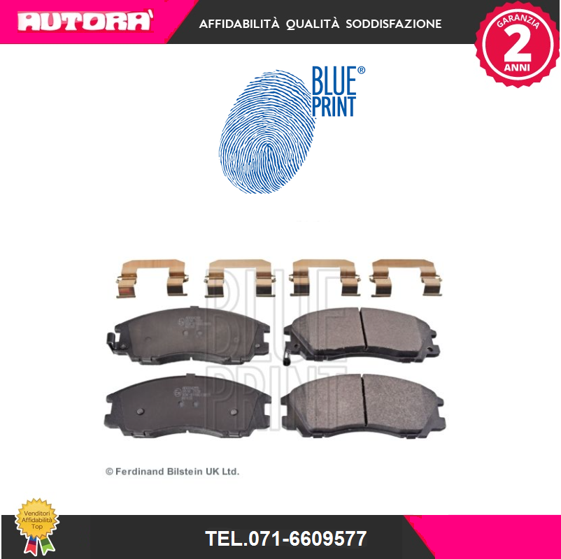 ADG04255 Kit pastiglie freno ant adatto a Hyundai Terracan (MARCA-BLUEPRINT).