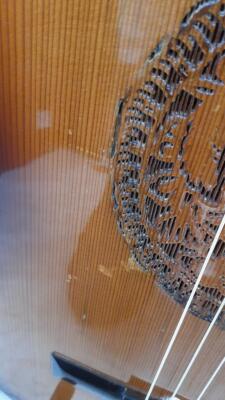 Shiraki 1800H Electric Acoustic Guitar 1970's Openwork Used