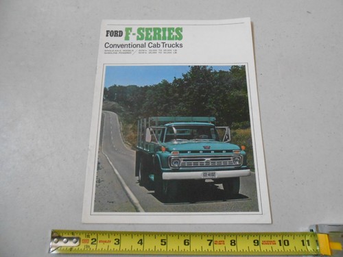 RARE 1966 FORD TRUCK F SERIES CAB 100 DEALER SALES BROCHURE PAMPHLET CATALOG - Picture 6 of 6