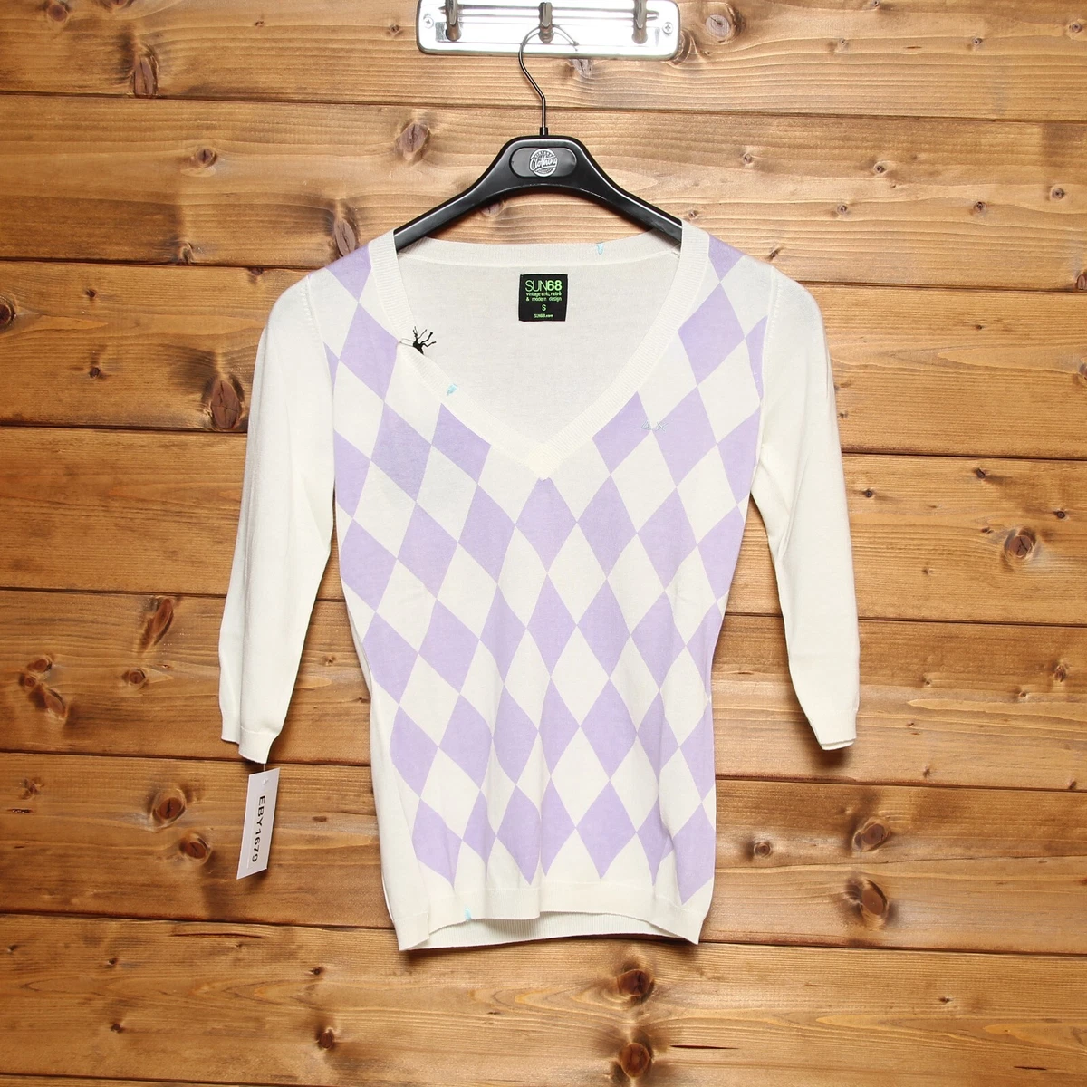 HOLLISTER Maglione Donna Bianco Traforato Casual Cotone (IT 40, EU 36