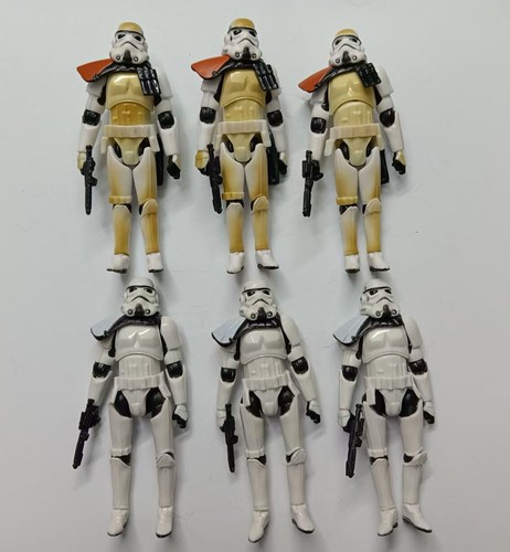 lot of 6 Hasbro Star Wars Shadow Stormtrooper Troopers figure w gun 3.75" #s3 - Picture 2 of 12