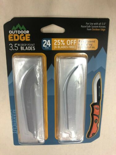 NEU Outdoor Edge 24 3,5" Ersatzklingen für Razor-Lite Razor Blaze Razor-Pro - Bild 1 von 1