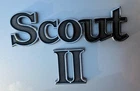 INTERNATIONAL SCOUT FENDER II EMBLEM Car Pickup Truck Metal 2 Badge fit IH