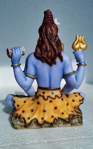 Marble Dust Lord Shiva |Bhole Nath Statue, Multicolor, 8 Inches, 1 Piece - 第 4/4 張圖片