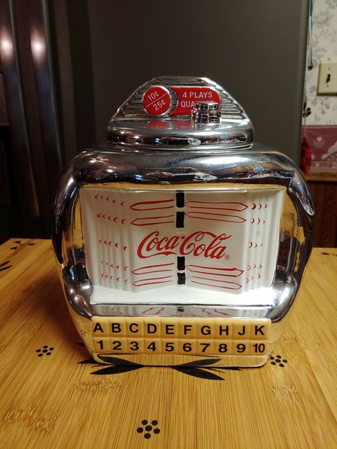 Coca-Cola Jukebox Large Cookie Jar Ceramic Gibson 2000 | eBay