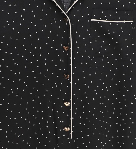 & OTHER STORIES $136 Heart Button Pyjama Jumpsuit Black Size XS/S - Picture 5 of 9