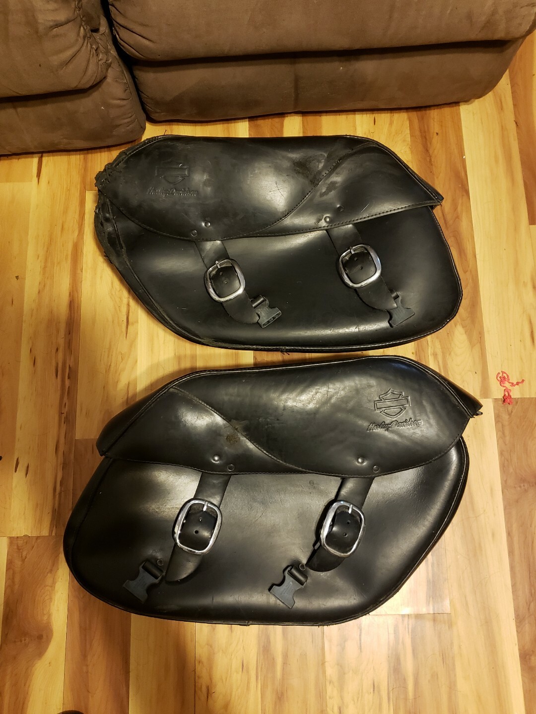 HARLEY DAVIDSON OEM DYNA LEATHER SADDLEBAGS read description eBay