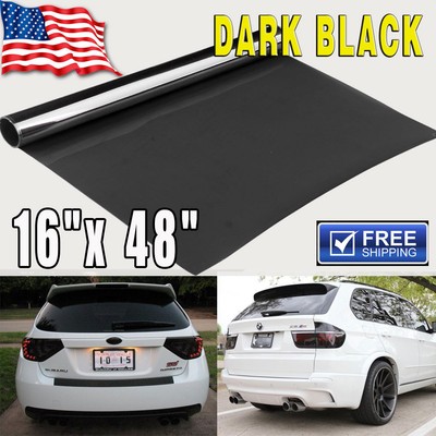 16/"x48/'/' Smoke Headlight Taillight Fog Light Tint Film Vinyl Wrap Cover