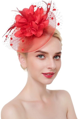 Z and X Big Flower Fascinator Derby Hat 