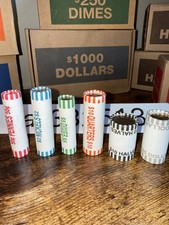 1 Roll of Every U.S. Coin Denomination – 225 Coins, FED/Bank-Sealed Collection