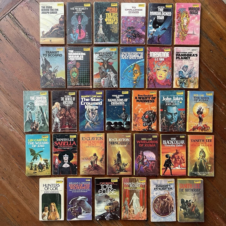 32 DAW SF Science Fiction Paperback (1971-1983) Mostly First Printings Lot Foto 2 de 4