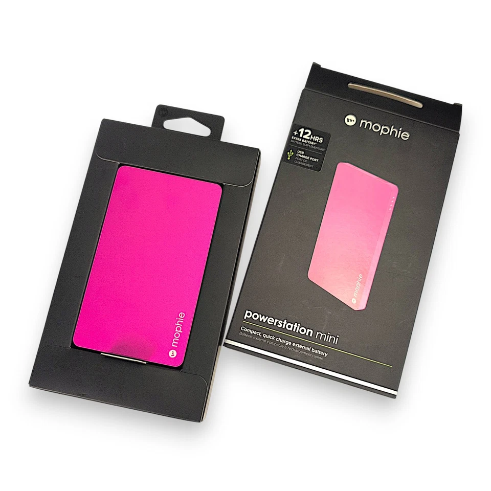 Mophie Powerstation Mini 3000mAh External Battery Pink for iPhone & Android - Image 4 of 4