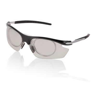 1 Motorcycle Glasses Lenses Light Grey Black Grey Frame