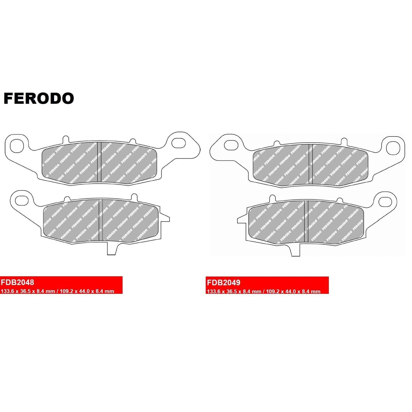 Plaquettes Ferodo avant à haute friction métallique pour Suzuki SV 650 X 2018