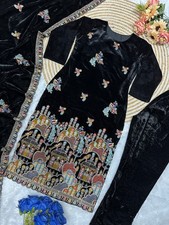 Party Wear Anarkali Designer Gown Suit Viscose Velvet Stitched Women Ethnic