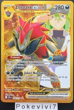 Carte Pokemon ZOROARK de N 189/159 EX GOLD Secrète EV9 JTG FR NEUF