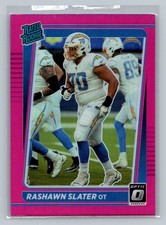 2021 Donruss Optic #263 Rashawn Slater Pink Rookie