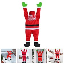 42" Climbing Hanging Santa Claus Christmas Outdoor Window Decor Xmas Props