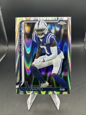 2025 Topps Chrome Charvarius Ward Raywave REFRACTOR Rainbow Wave Chrome No.129