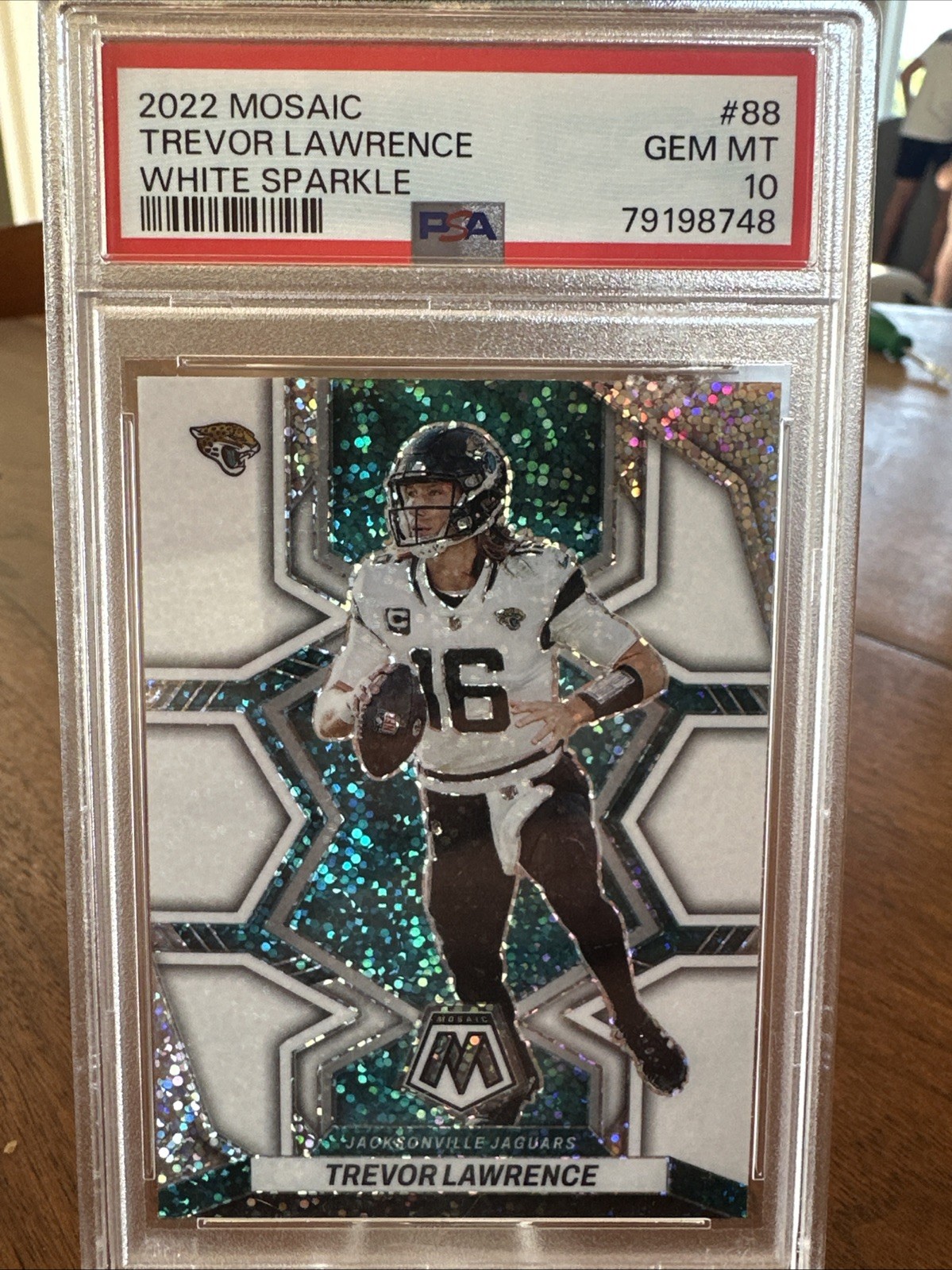 2022 Panini Mosaic - Trevor Lawrence #88 White Sparkle Prizm