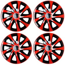 4x Enjoliveurs DRACO CS ROUGE 16 Pouces Universel à la Voiture Pour BMW 16''