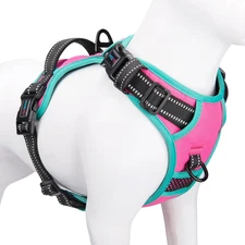 2019 Upgraded No Pull Dog Harness, Reflective Adjustable Vest, with a Training H