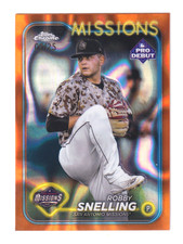 2024 Topps Pro Debut CHROME ORANGE LAVA REFRACTOR #PDC-8 ROBBY SNELLING RC 5/25