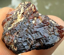 17 Gm Very Beautiful Terminated Etched Garnet On Quartz Combine Crystal From Pak