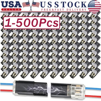 2 Pin Waterproof Electrical Connector Car Automotive Wire Plug Terminal Lot