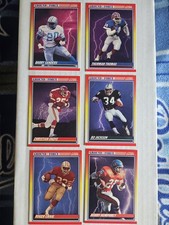 Score Ground Force NFL Card Lot – Sanders, Jackson, Thomas – 1989 – 6 Cards