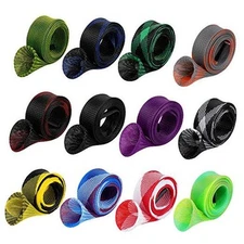 12Pcs Rod Sock Fishing Rod Sleeve, Cover Braided Mesh Rod Protector Pole 